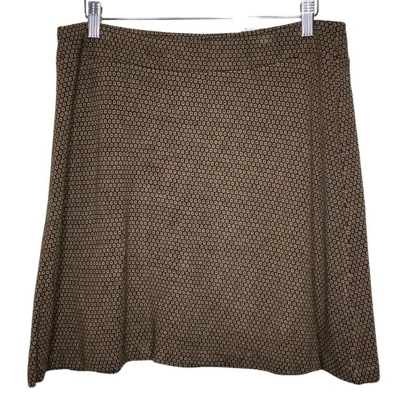 J. Jill Dresses & Skirts - J. JILL | Brown and Black Ponte Flirty Mini Skirt | Size S